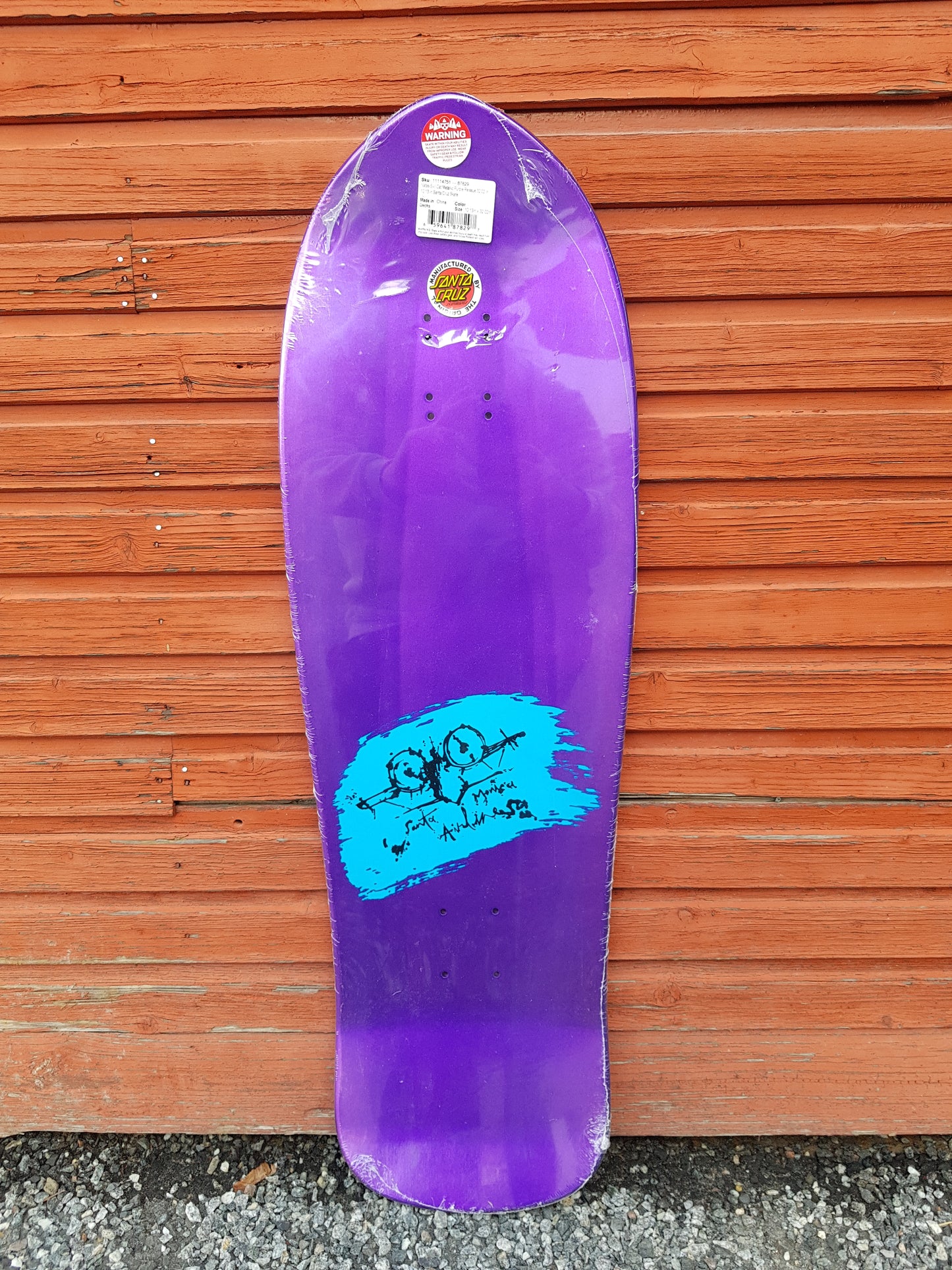 Santa Cruz SMA Natas Evil Cat Metallic Purple 10.13"