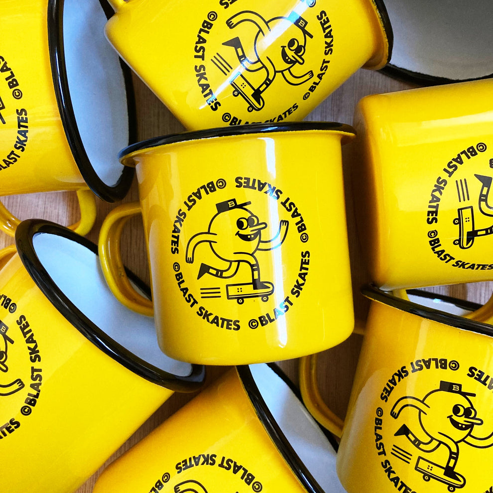 Enamel mascot mug