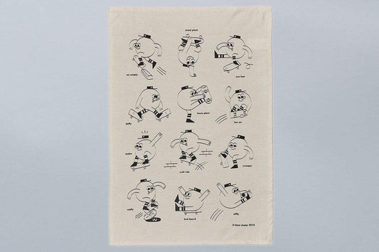 Blast Skates tea towel