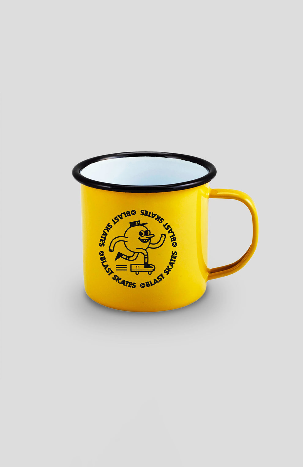 Enamel mascot mug