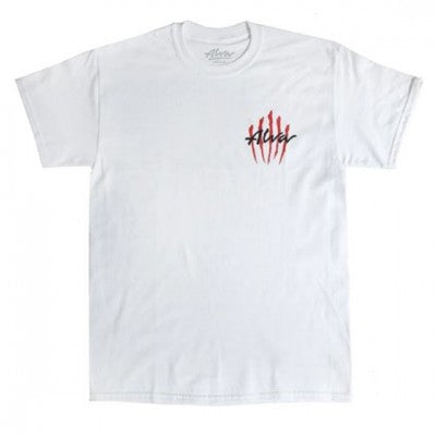 Alva Scratch Logo hvit T-skjorte